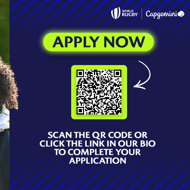 WorldRugby's tweet photo. We're looking for the next generation of female leaders in the world of rugby 🏉

Find out how you can apply here: 👇

@Capgemini | #WomeninRugby | #WomeninLeadership