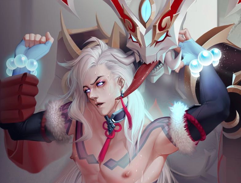 zeoyoungxd's tweet photo. “Remember, I owned you at the very beginning… You’re mine alone.”

Snow Moon Rhaayn commission 
#Rhaast #Kayn #Rhaayn https://t.co/has1MZXwiT