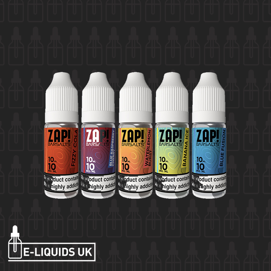 NEW!!! ZAP! Bar Salts, now available in 10mg and 20mg nicotine strengths. 20 Flavours Available just £3.99 each or 3 for £10! e-liquids.uk/nicotine-salts… #zap #nicsalt #barsalts #barjuice #vaping #eliquid #vapeshop #ukvapers