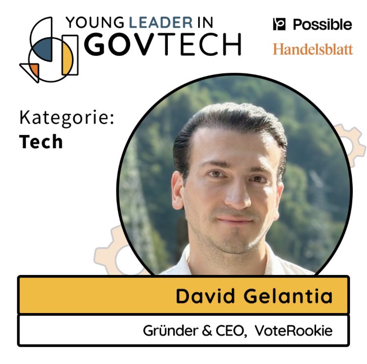🏆 Ich bin als Young Leader in GovTech in der Kategorie #Tech ausgezeichnet worden! Letzte Woche haben das <a href="/handelsblatt/">Handelsblatt</a> &amp; <a href="/PUBLIC_Germany/">PUBLIC Deutschland</a> auf der Bühne des Handelsblatt <a href="/GovGipfel/">GovTech-Gipfel</a> die Young Leaders in GovTech 2024 gekürt.

Großes Danke an die Jury und meinem Team <a href="/vote_rookie/">Vote Rookie</a>