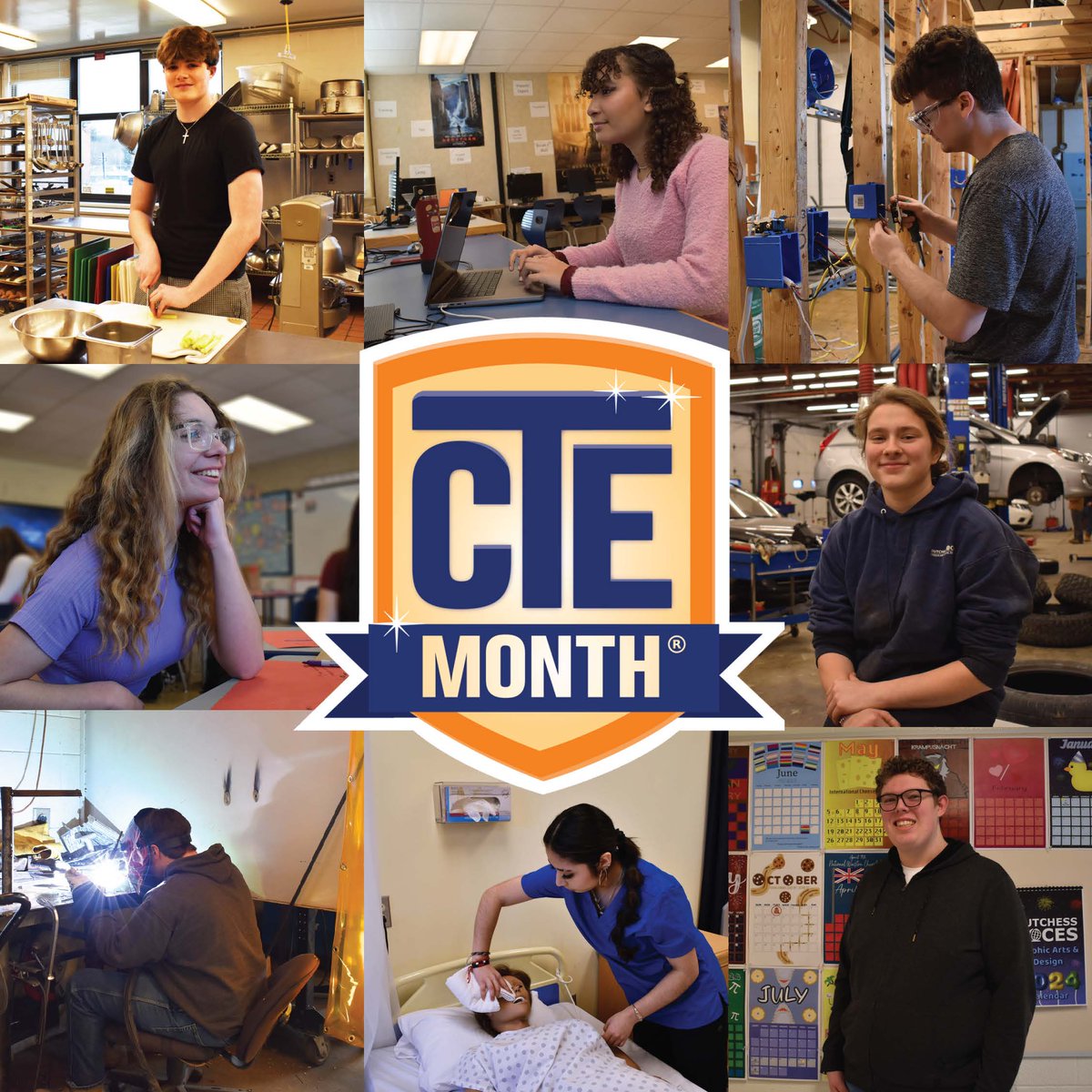 It's inspiring to hear about the hard work and dedication of the Dutchess BOCES Career and Technical Institute (CTI) students during CTE month. Their passion for their trades and big dreams for the future are truly inspiring. Read their full profiles: dcboces.org/CTEMonth2024.