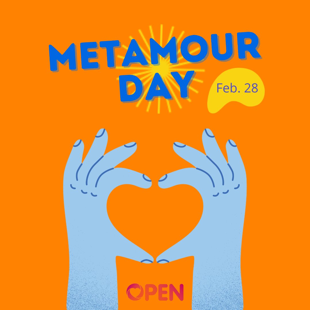 openloveorg's tweet image. Take a moment today to send your #metamour(s) some love! 

Happy #MetamourDay from OPEN 💖