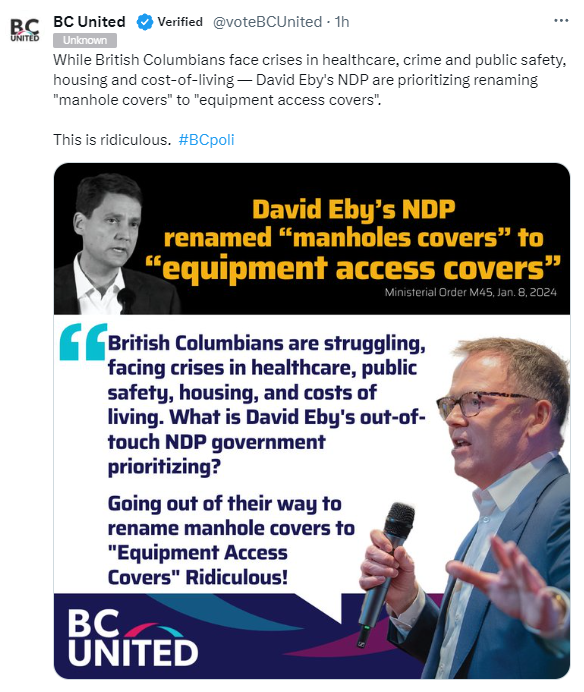 PeterKellyBC's tweet photo. They doubled down. This is the state of your provincial opposition party; their level of cynical pettiness to score a point. #sameoldbcliberals #bcpoli https://t.co/YJRvYR5BY3