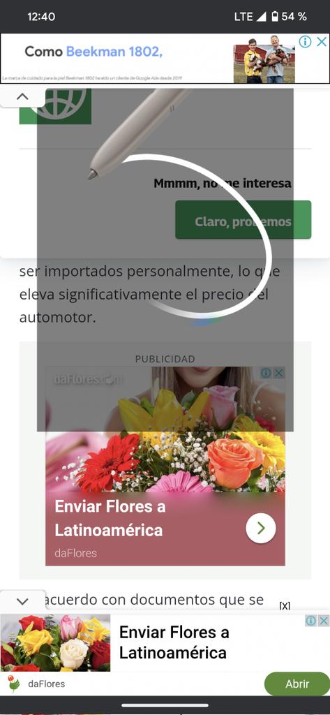 Bella la interfaz para leer noticias en móvil de <a href="/PublimetroCol/">Publimetro Colombia</a> 
De quién será la idea de no dejar nada de espacio para leer la noticia