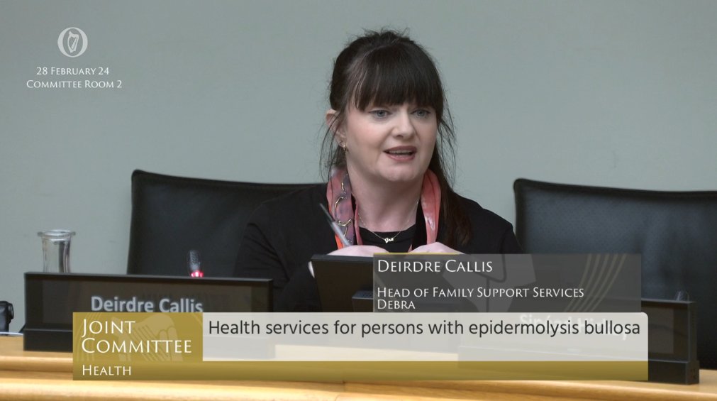 Debra - The Butterfly Skin Charity (@debraireland) on Twitter photo Today, on the eve of #RareDiseaseDay2024, Debraβs Head of Advocacy, Research and Policy <a href="/SSineadHickey/">Sinead Hickey</a> along with Deirdre Callis, Head of Family Support Services, and Dr Rosemarie Watson, Debra Board member and former Director of EB Services in Ireland, presented the need for Today, on the eve of #RareDiseaseDay2024, Debraβs Head of Advocacy, Research and Policy <a href="/SSineadHickey/">Sinead Hickey</a> along with Deirdre Callis, Head of Family Support Services, and Dr Rosemarie Watson, Debra Board member and former Director of EB Services in Ireland, presented the need for