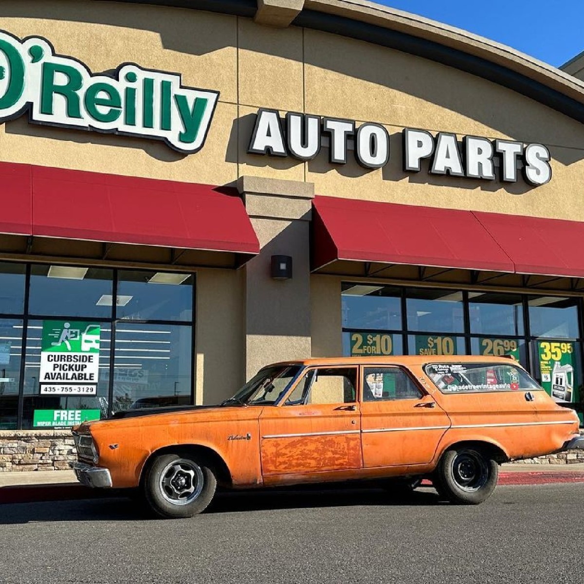 Ever wanted a family hauler that could also haul it down the drag strip? Behold the 1965 Plymouth Belvedere. #OReillyPowered 📸 shadetreevintageauto