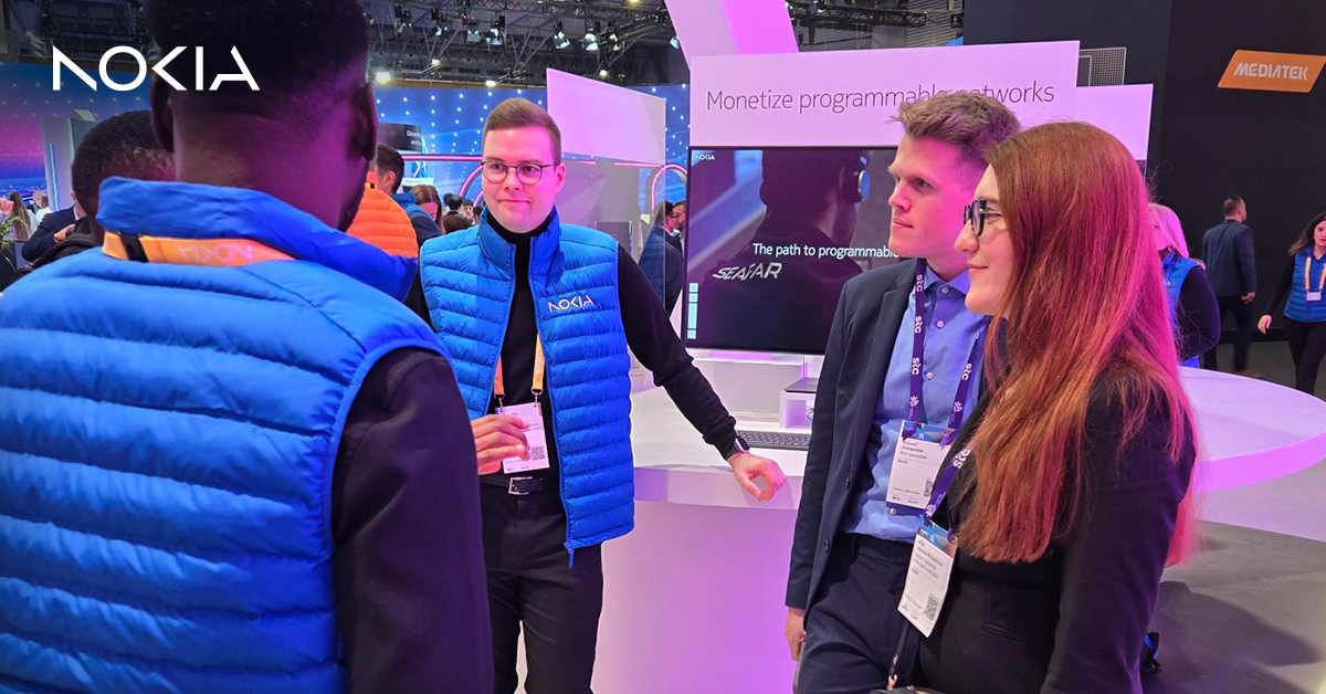 nokianetworks's tweet image. Day3 at #MWC24 was a whirlwind of innovation! 
Our #NetworkasCode solution stole the show with engaging demos and productive discussions, and we fueled the fire of future tech leaders at the pioneering GSMA Open Gateway Hackathon. 
Learn more: nokia.ly/3UUA9ww