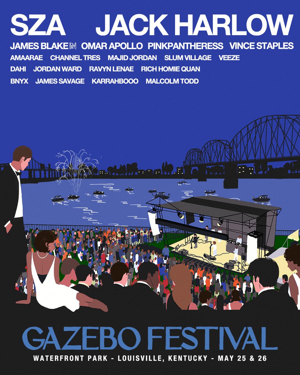 Join us May 25 - 26 Gazebo Festival Waterfront Park Louisville KY ** Sign up for exclusive presale access @gazebofest.com. All tickets on sale Friday, March 8. For more information visit gazebofest.com.