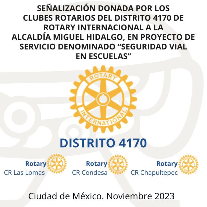 RotariosCondesa's tweet photo. Club Rotario Condesa Informa:

El 22 de Febrero de 2024, se anunció oficialmente en evento encabezado por el Alcalde de Miguel Hidalgo @mauriciotabe la colocación de 39 señalamientos viales verticales Donados por los Clubes Rotarios Las Lomas, Condesa y Chapultepec. (hilo)… https://t.co/j4LHirhnAb