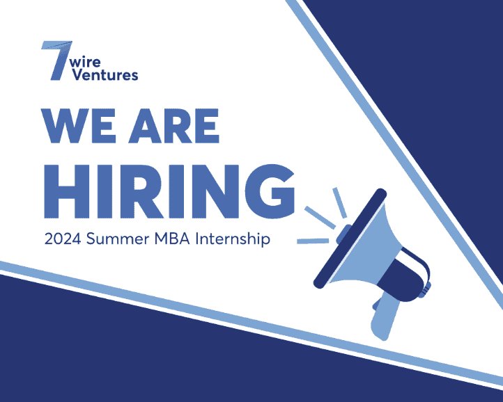 Join us for our 2024 MBA Summer Internship Program! Dive into venture capital, work on impactful projects with our investment team, and shape the future of digital health innovation. bit.ly/7wire2024Intern #InternshipOpportunity #VentureCapital #DigitalHealth #MBAInternship