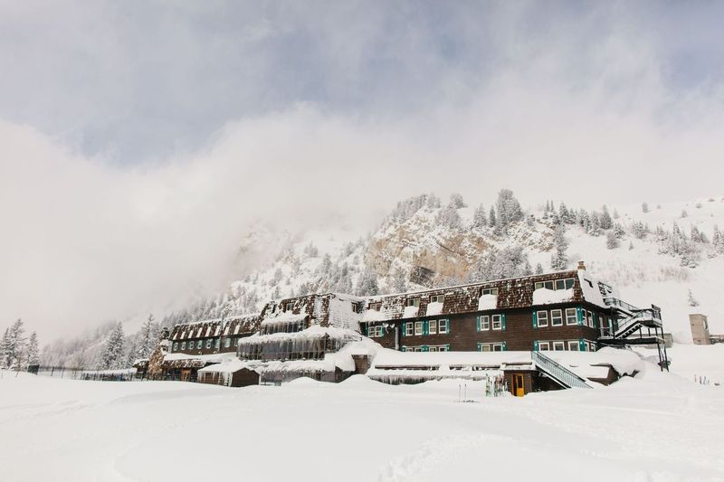 Did you know that the Peruvian used
to be two WWII Barracks? Over six decades ago they
were sliced into four parts &amp; hauled up LCC. The barracks were reconstructed, reconfigured, repurposed &amp;  placed at the base of the Alta Ski area. By the season of '48, the Peruvian was open!