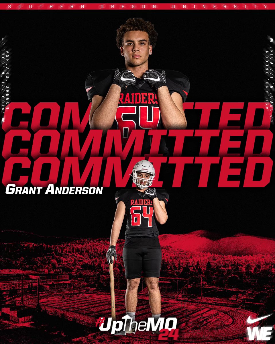I would like to thank everyone who helped me along the way. After a lot of discussions with my friends and family, I am excited to announce my commitment to Southern Oregon University to continue on with my academic and athletic career. <a href="/SOU_Football/">Southern Oregon Football</a> <a href="/SOU_CoachBBrown/">Berk Brown</a> <a href="/StinnToWin/">Tyler Stinn</a>