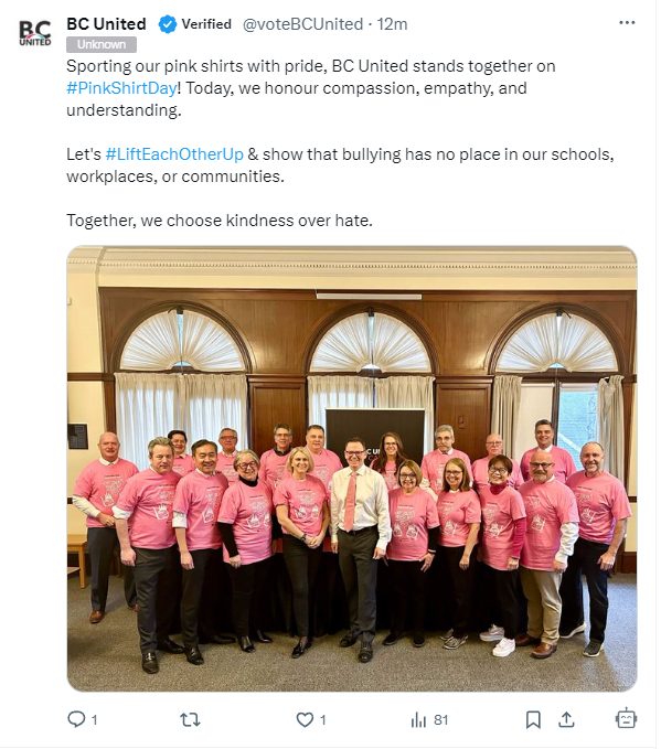 PeterKellyBC's tweet photo. This party, in its previous name, held a racist referendum on native land claims, tore up contracts with (overwhelmingly female) unionized educators and healthcare workers, projecting themselves as the anti-bullying party. Nope. #bcpoli #sameoldbcliberals https://t.co/NOZDJoa8mb