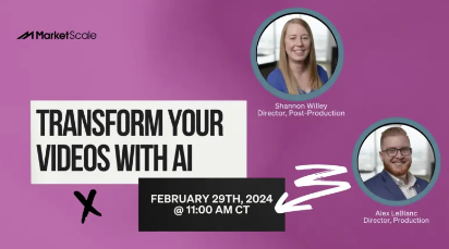 Ready to revolutionize your video content? Join us for an exclusive LIVE webinar tomorrow morning on how to Transform Your Videos with AI! 👇 Register Here: hubs.la/Q02mzkG40