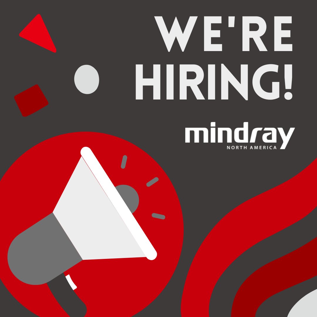 Are you ready to create new solutions for more attainable healthcare? If so, browse our open roles to see how you can join our team! At Mindray North America, the best solutions start with the best relationships.Apply Today&gt;&gt;&gt; ow.ly/s5Ro50PtaSi

#hiring #MindrayCareers