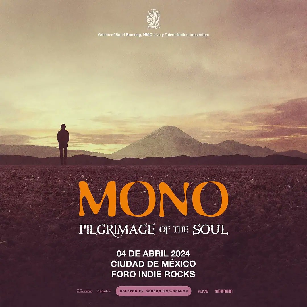 La banda japonesa MONO (@monoofjapan) anunció conciertos en Guadalajara y Ciudad de México como parte del tour 'Pilgrimage Of The Soul' tinyurl.com/yc74j745
