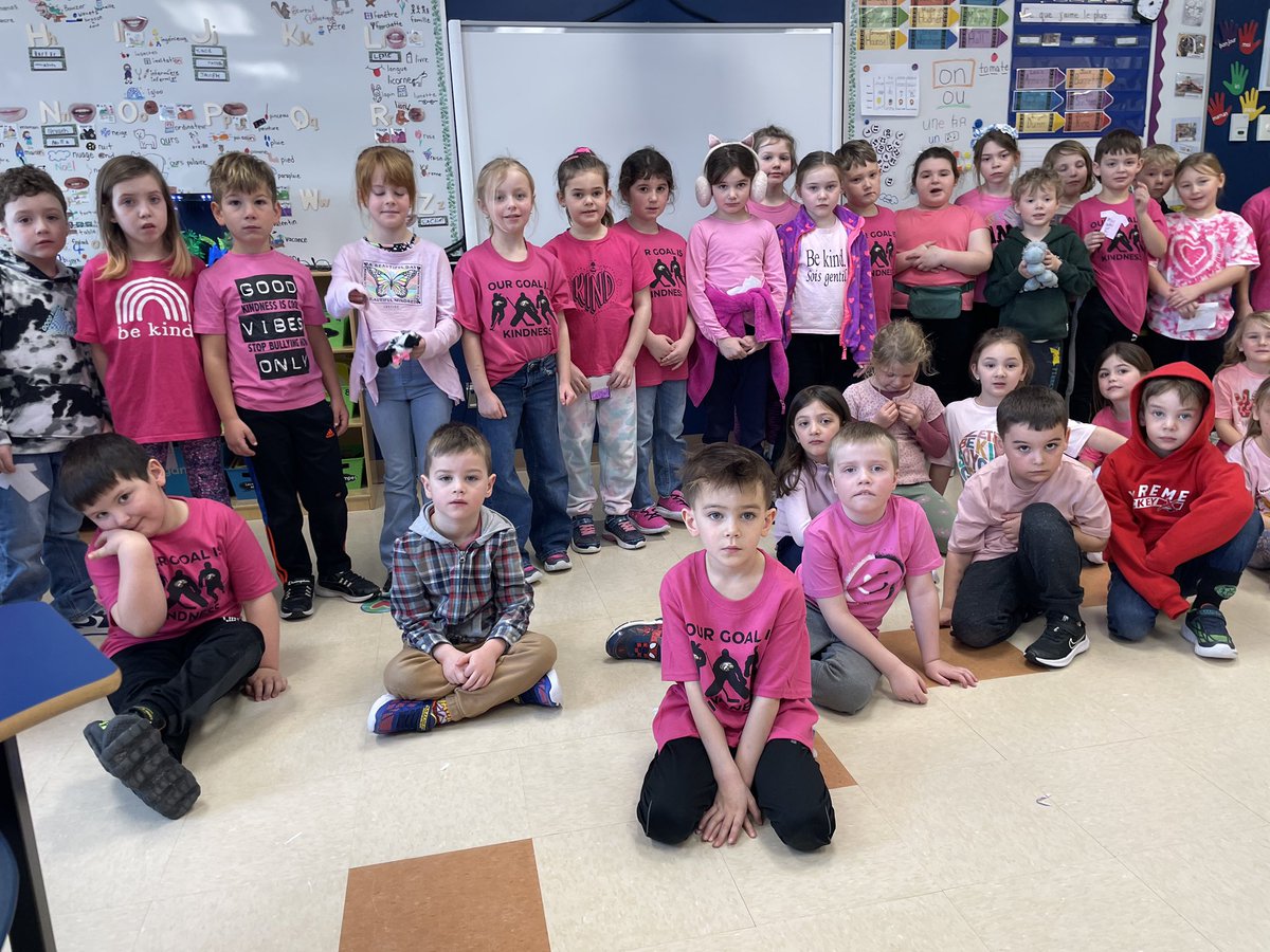 Celebrated pink shirt day with our buddy readers! 💕 @HTE_K4
