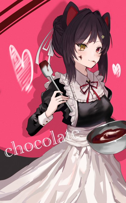 「黒髪 チョコレート」のTwitter画像/イラスト(新着)