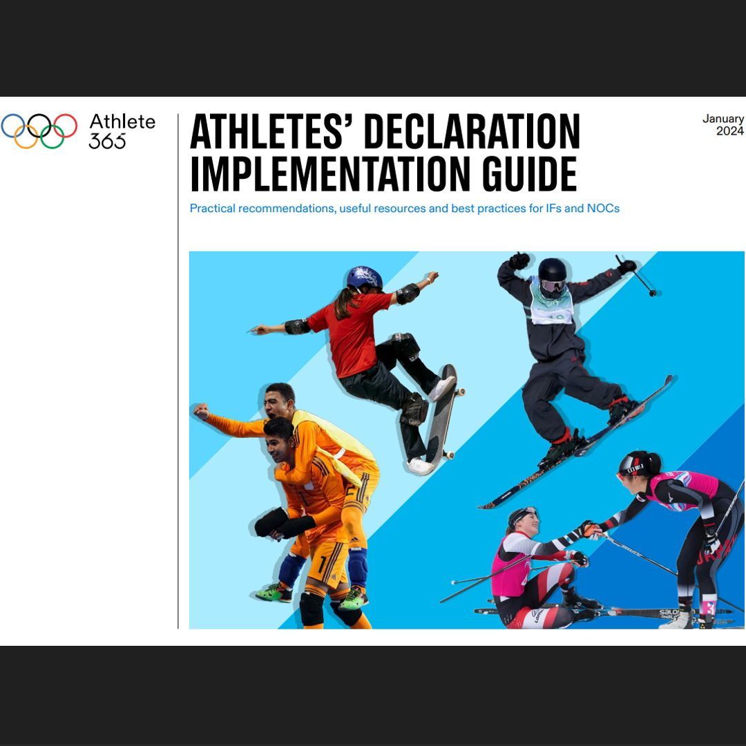 Very excited to share the release of the Athlete's Declaration Implementation Guide. As a member of the Athletes’ Declaration Steering Committee, I had the opportunity to be involved in creating this document. Learn more at: buff.ly/4bKVLBH #athlete365 #sports #olympics