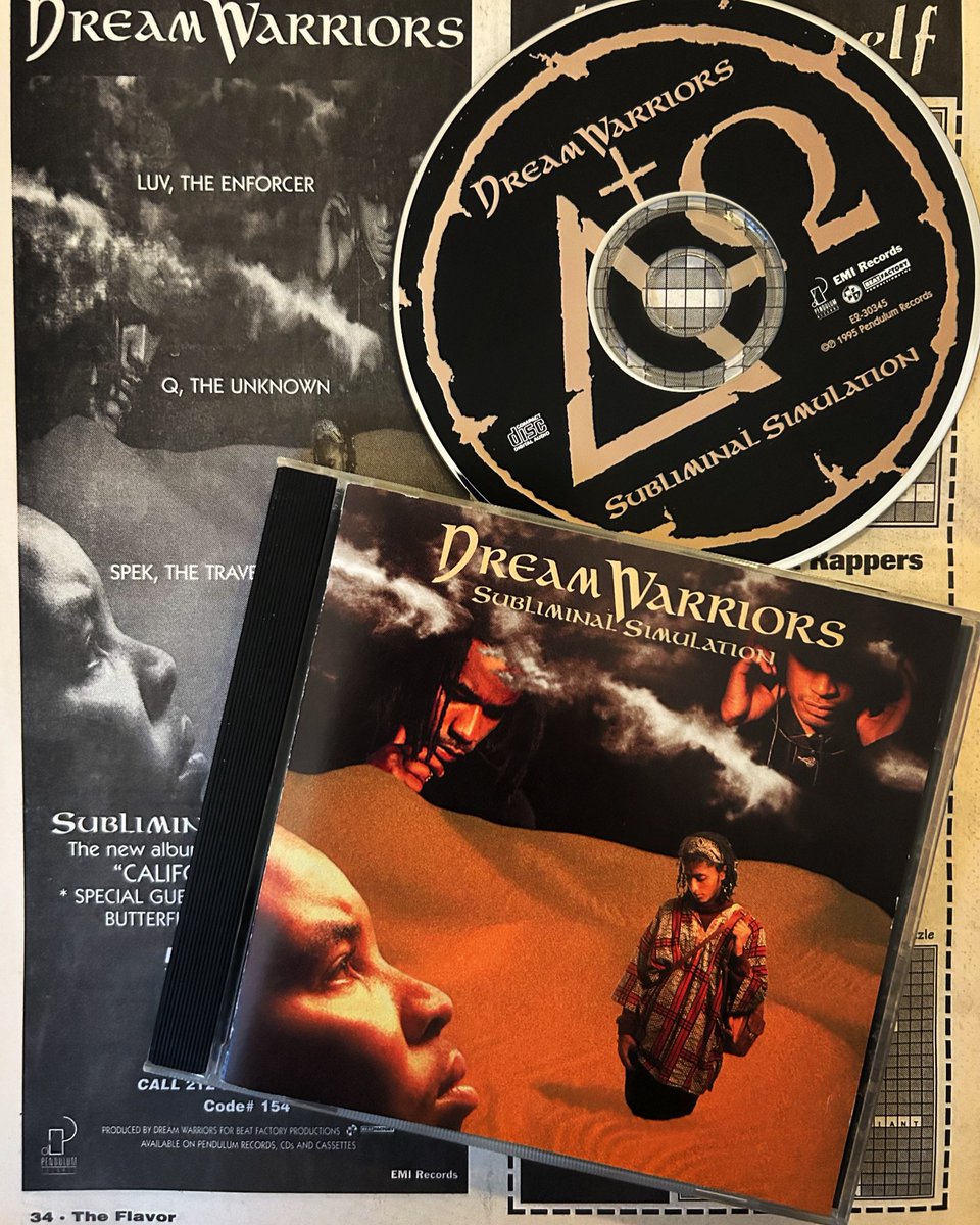 Dream Warriors - Subliminal Simulation #theflavor #emi #records #music #canada #hiphop #classic #djpremier #ripguru #forever #celebrated #butterfly #subliminal #simulation #dreamwarriors #hiphopgods