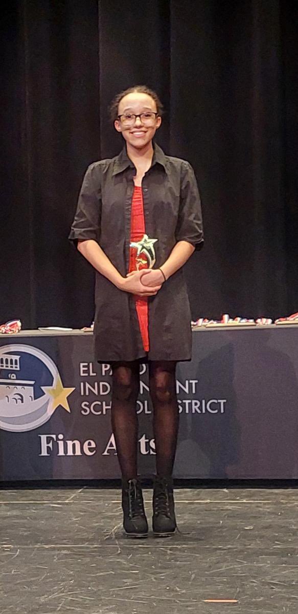 Pure talent. Advancing to Bi-District. Congratulations on Best Performer! Go Foxes…see you on Broadway 🎭 @erincon_13_JSHS @ELPASO_ISD @SaraKLuna