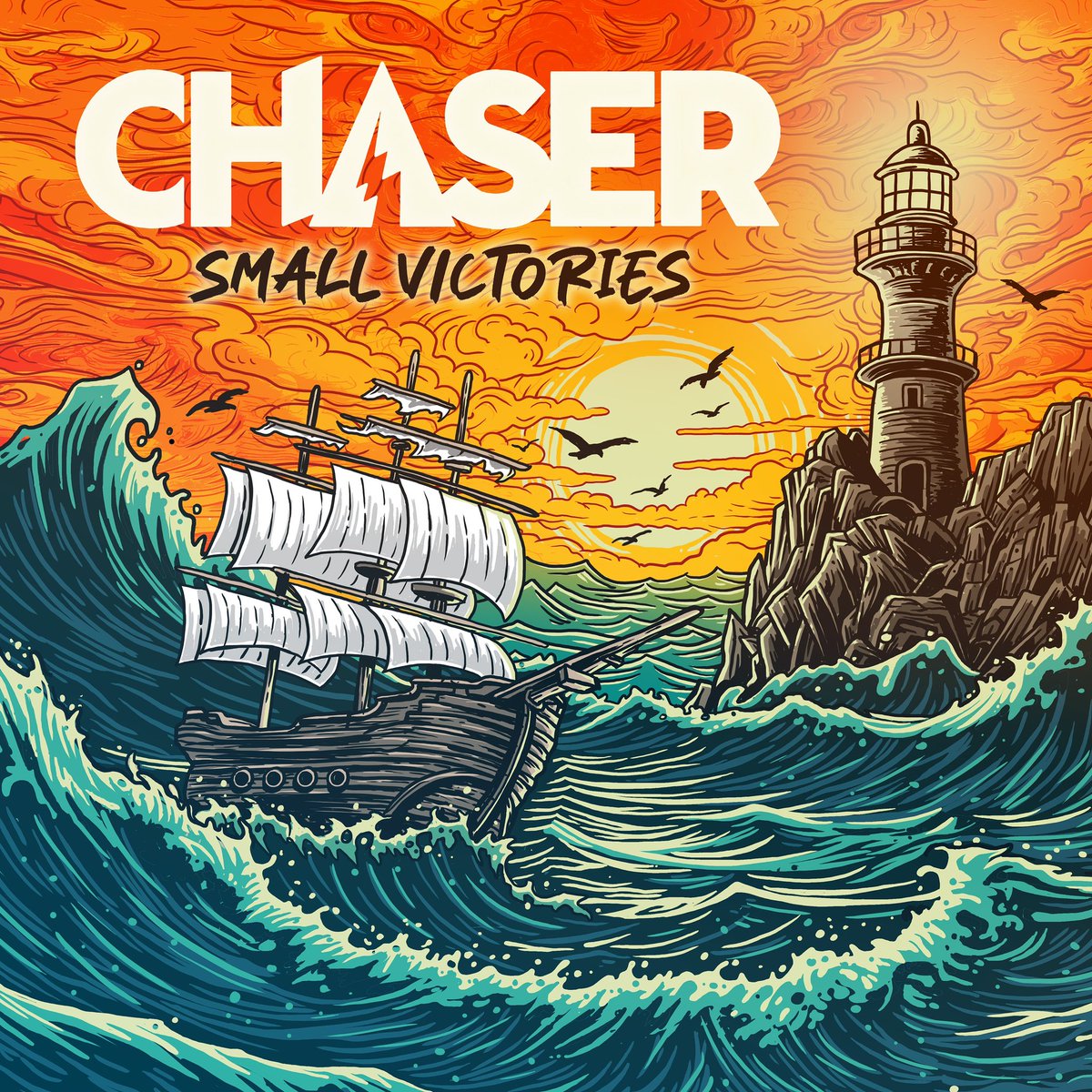 Mark your calendars…Brand new CHASER album “Small Victories” available June 28 through yours truly, SBÄM and PEE RECORDS! Featuring 13 new songs produced by Cameron Webb! 🔥