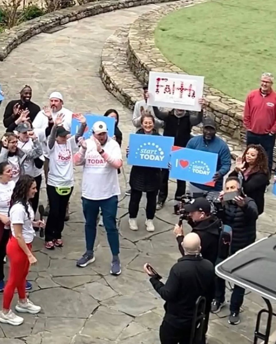 Great to connect with the @TODAYshow family during the Start Today Walking Challenge Greenville. #StartToday