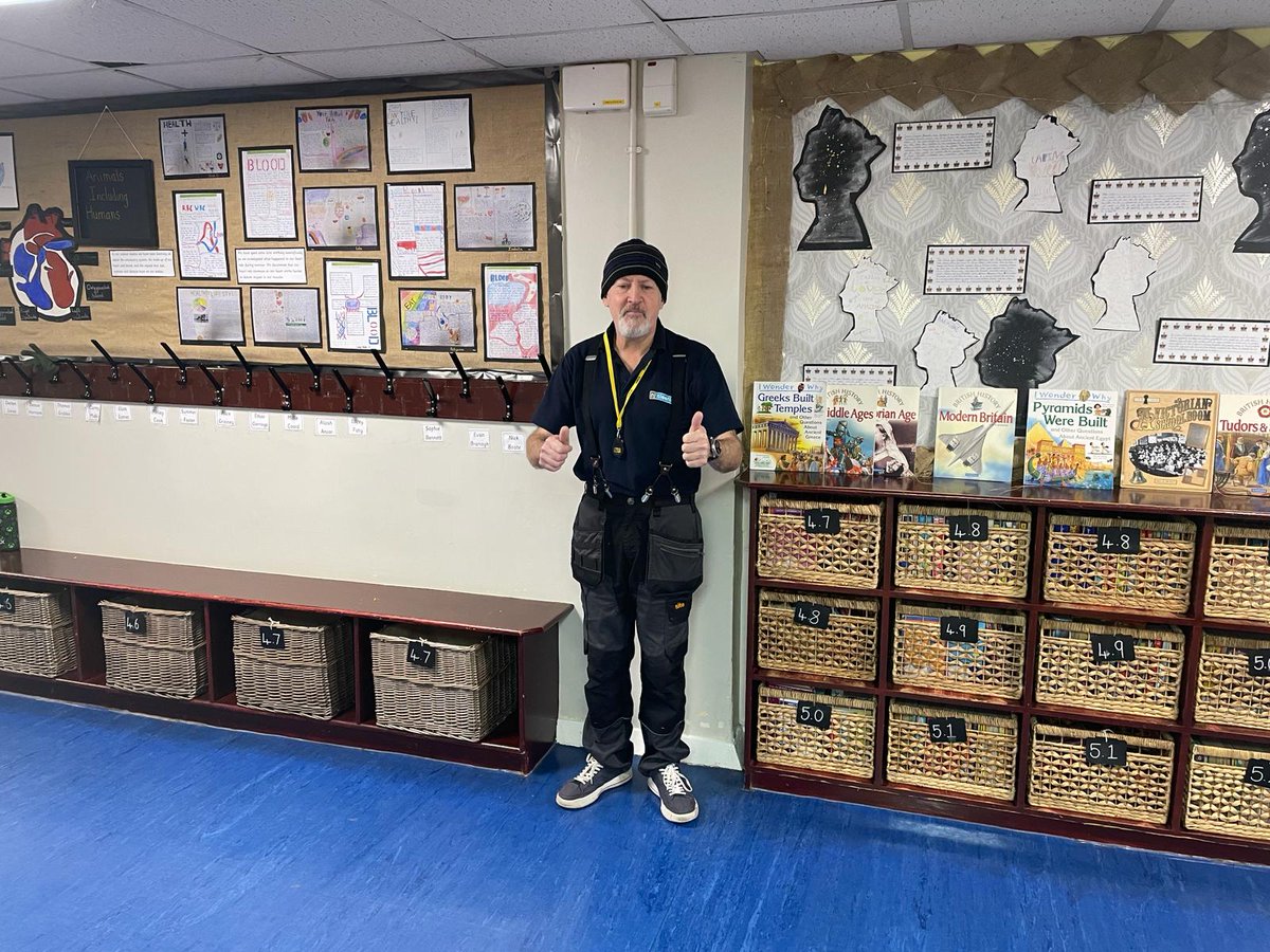 We have provided St John's in Leigh with a caretaker, who was very busy over February half term. When we arrived, he was up to his 25th flat pack set!! He also made up lots of baskets to organise all the books on the corridor! What a huge difference its made!! 📚📚