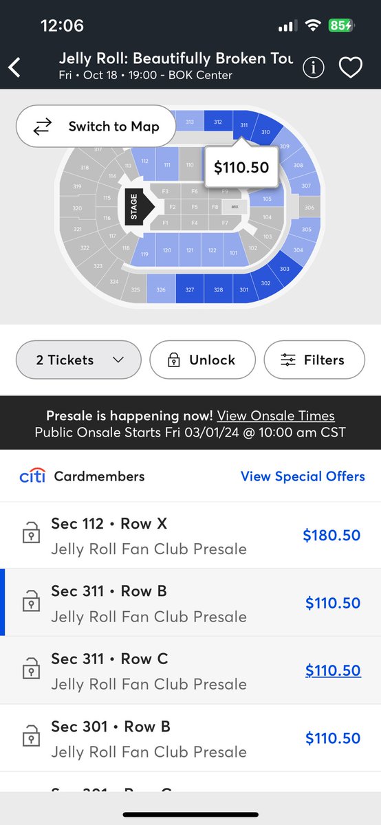 My mom LOVES <a href="/JellyRoll615/">Jelly Roll</a> so damn much. Cheapest seats are $110 nosebleed. Guess that’s what’s gonna happen. #BeautifullyBrokenTour