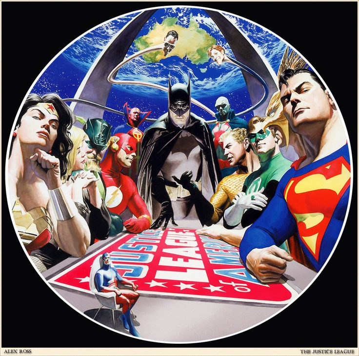GentReb's tweet photo. @iCreativeArtist I don't know why but I always love when I see in comics, art, superheroes gathering around a table 😃 https://t.co/UNaBdCxPjM