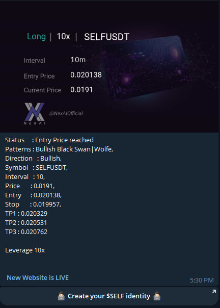 📢 NexAI WhisperBot Updates Announcement 🤖

NexAIWhisperBot is now capable of joining any group channel to send personalized alerts for your preferred tokens! 

In the revamped version, alerts will feature images, footer text, and  buttons to enhance visibility and engagement.