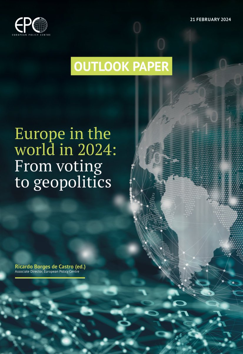 The #EPCOutlookPaper is not an exercise in prediction. It is navigation guide for the #EU🇪🇺 in key global players & regions, as well as in emerging challenges & policies in the year ahead.

It also looks back to look forward better.

Read it here: epc.eu/en/Publication… @epc_eu