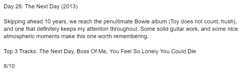 some_bear's tweet photo. David Bowie #MWE Day 28: The Next Day (2013) https://t.co/uvEiWGWn4V