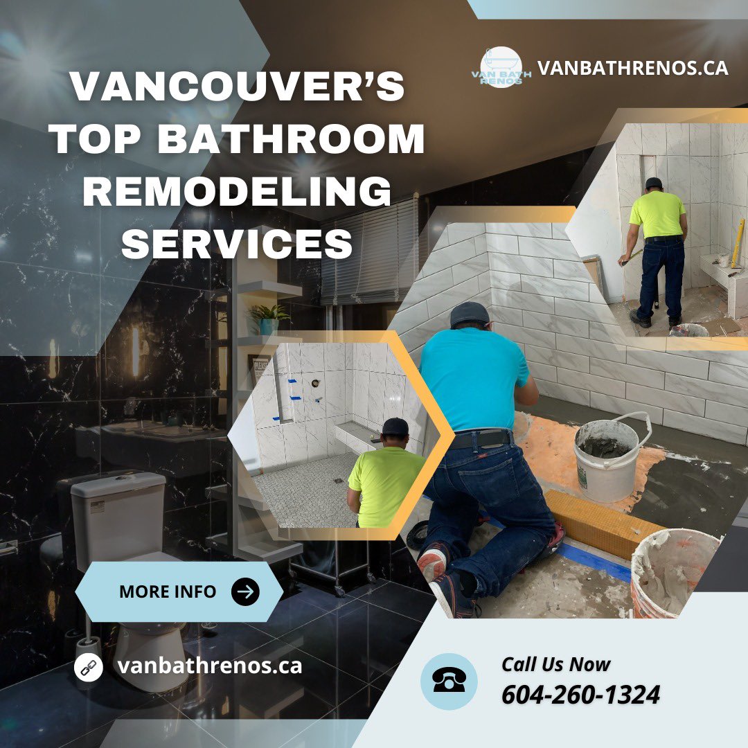 Elevate your daily ritual with Van Bath Renos—crafting bespoke bathroom experiences in Vancouver and beyond since 1992 🚿 

#BathroomBliss #VanBathRenos #VancouverHomes #LuxuryLiving #DreamBathroom #HomeImprovement
