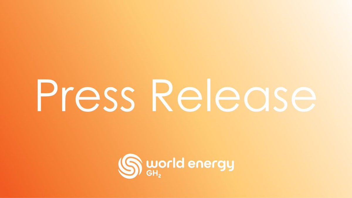 For Immediate Distribution: World Energy GH2 and the Government of Canada sign definitive agreement to develop green hydrogen project.

Read the full announcement here: bit.ly/3wxoWrN

#greenenergy #greenhydrogen #greenammonia #climateaction