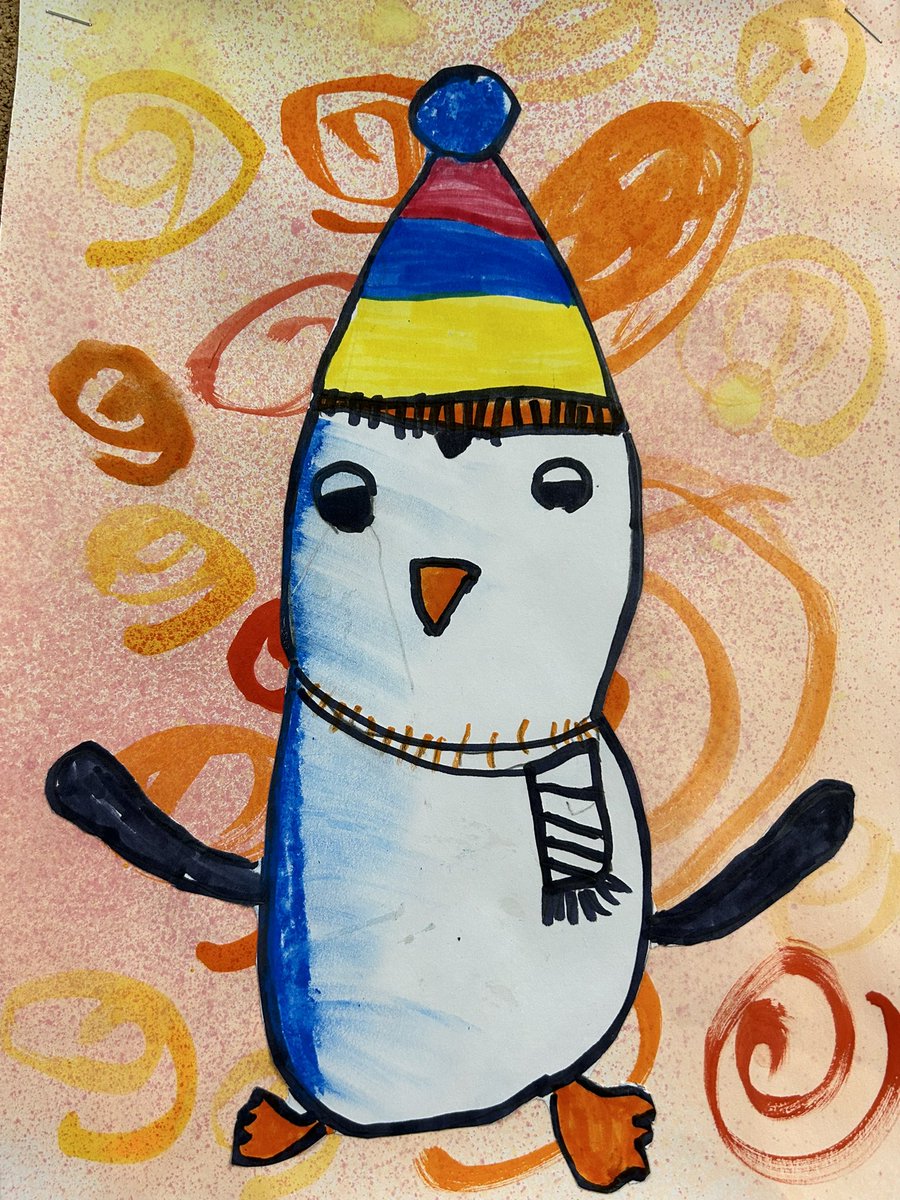 Warm and cool colour penguins. Inspired by <a href="/cassiestephens/">cassie stephens</a> 
<a href="/cedarhollowps/">Cedar Hollow</a> #thehollow