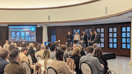 At yesterday's @ColoradoBRT Good Jobs event panelists from the CWDC shared insights about #jobquality in Colorado. Thanks to all who attended and learned with us!