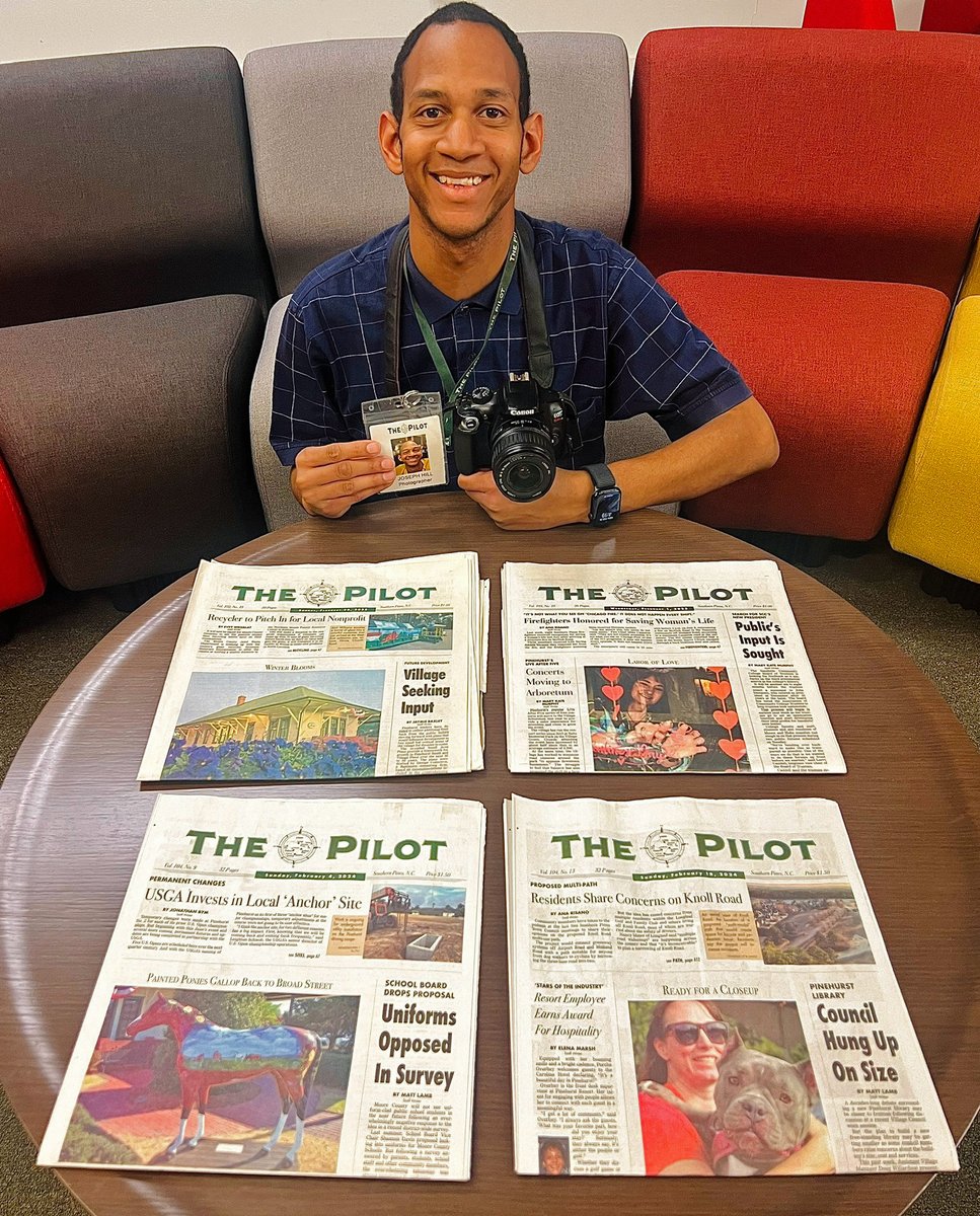 To all families & friends, I am so very proud to say that as of this month, I celebrate my second year🥳🎉2️⃣ working as a #photographer🙂📸 for The Pilot Newspaper📰!

#ThePilot📰
#Newspaper📰 #Job  
#2YearAnniversary 2⃣🎉
#ThankfulGratefulBlessed
#SouthernPinesNC