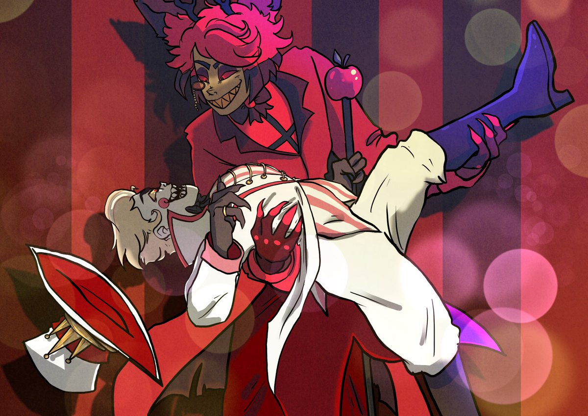 VinterC's tweet image. More #radioapple i cannot be stopped! Muahahaha! #HazbinHotelAlastor #HazbinHotelLucifer #hazbinhotel