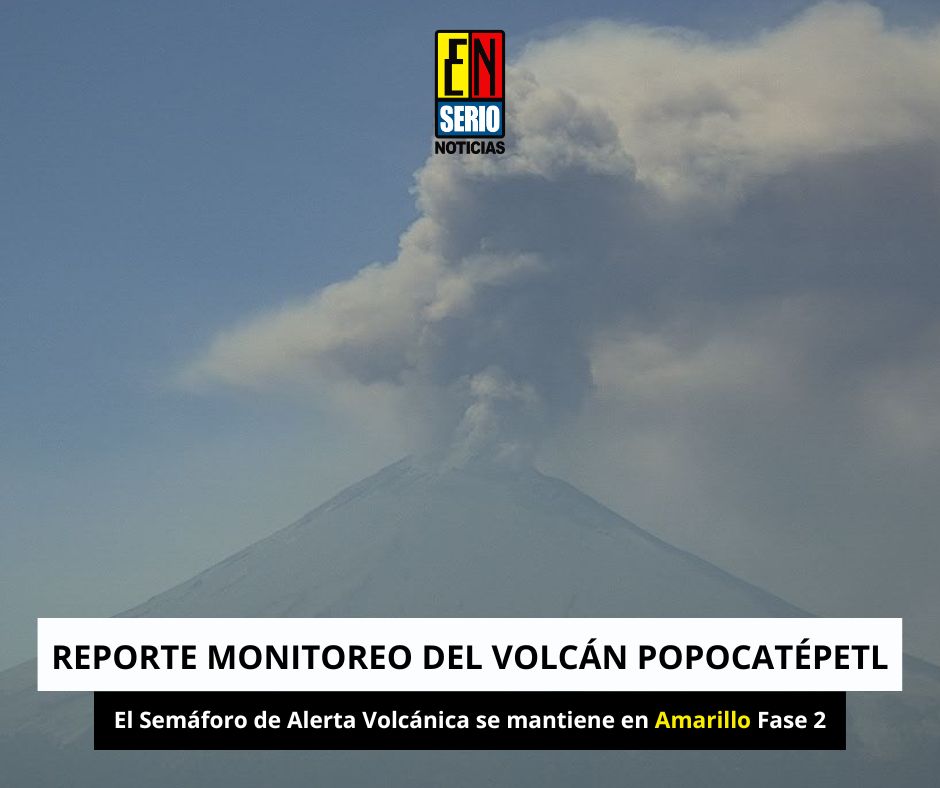 EnSerioNoticias's tweet photo. 🟡La Coordinación Estatal de Protección Civil Morelos (#CEPCM) informa que de acuerdo al monitoreo mantenido en las últimas 24 horas por el Centro Nacional de Prevención de Desastres (#Cenapred), se detectaron 13 exhalaciones acompañadas de vapor de agua y gases volcánicos. https://t.co/J1Jyja9nSQ