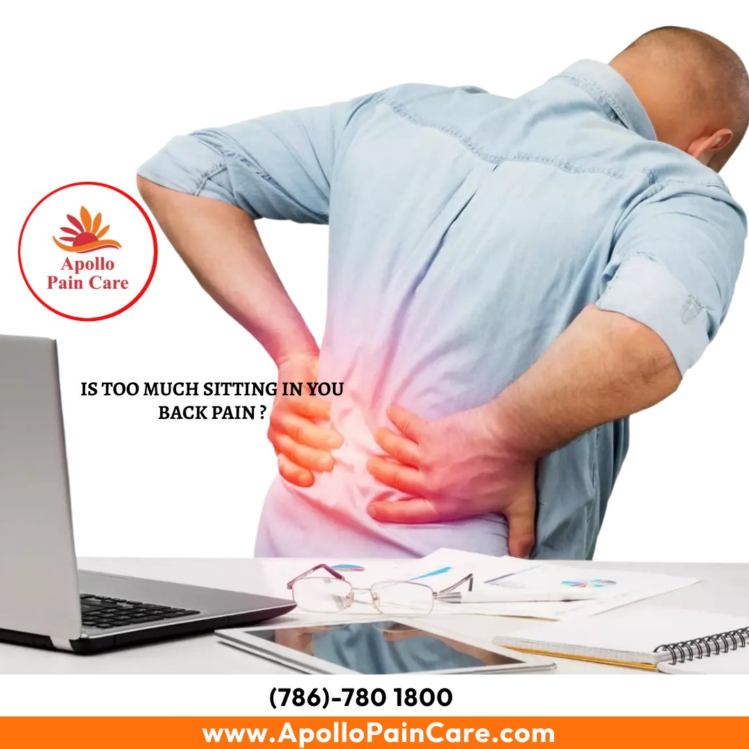 ApolloPaincare's tweet photo. Is too much sitting in you back Pain 
#backpain #backpaintreatment #spinepain #backpainspecialist #kneepain #kneepaintreatment #kneepainrelief #withoutoperation #paincareclinic
📞Phone – 786.780.1800
🌍Website – https://t.co/sSyGGjJXKL https://t.co/7P5auW4noZ