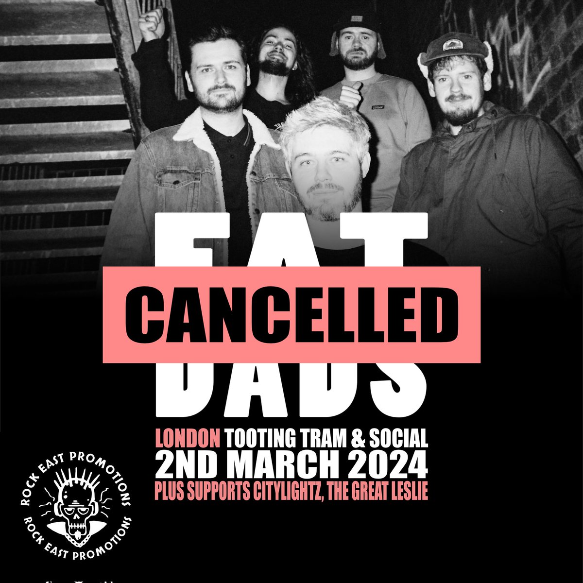 Due to illness, we have unfortunately had to cancel our gig this Saturday in London. We had a great night the last time we played London, so we're gutted we've had to do this. Refunds can either be issued from point of sale, or they can be carried over to our next visit.