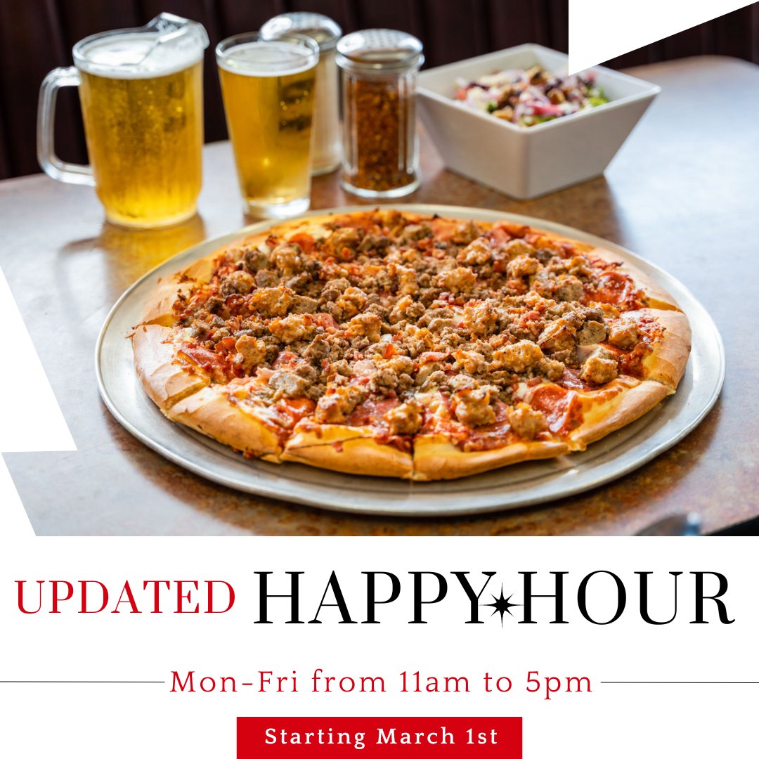 mbpizza1's tweet photo. 🎯This basketball season, we are doubling up the cheers with our Happy Hours.
💌Please note our updated happy hours, starting March 1st: Mon-Fri, 11 AM to 5 PM. Check us out at https://t.co/RXlVm3C94U!
#ArcadeGames #LakeElsinore #yummy #deals #wings #ILovePizza #COMBO #pizza #fun https://t.co/8UviKNJalz