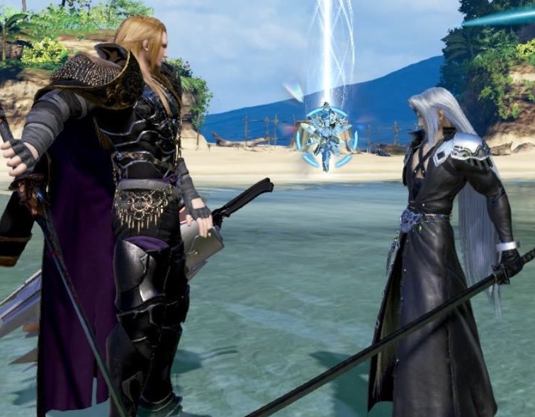 Jun_on_Fire's tweet photo. reminder that sephiroth stands at zenos motor-boating height https://t.co/dh4iK3zAPc