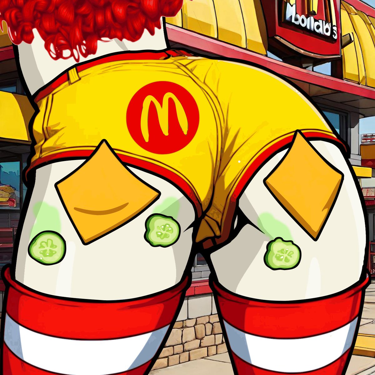 McButt with Cheese (and pickles) #onpolygon.  

Another top notch #airdrop for Super Butts holders.  The floor is getting thin on those older drops, grab the ones you missed while you still can.
opensea.io/collection/but…