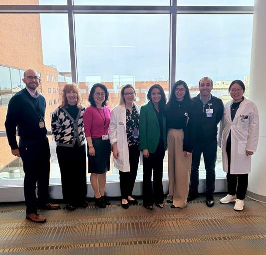 Dept Chair Dr. Fen Xia, our Physicians, & RadOnc Residents visited with Dr. Jona Hattangadi-Gluth, MD while she was on campus speaking at the UAMS WPR Cancer Institute Grand Rounds - 'Functional Preservation in Neuro-Oncology: The Next Frontier' #radonc #radiationoncology