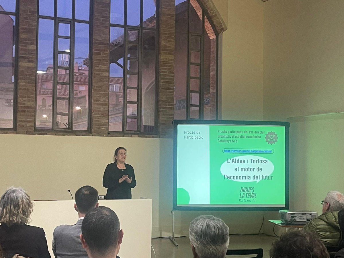COAC_Ebre's tweet photo. Avui participem al procés participatiu del Pla Director Urbanístic d'activitat econòmica Catalunya Sud impulsat per la Generalitat davant la necessitat de respondre a les demandes de sòl d’activitat econòmica gràcies a la seva reordenació i ampliació
#Tortosa l'#Aldea #CatSud https://t.co/IYwsRIWJbN
