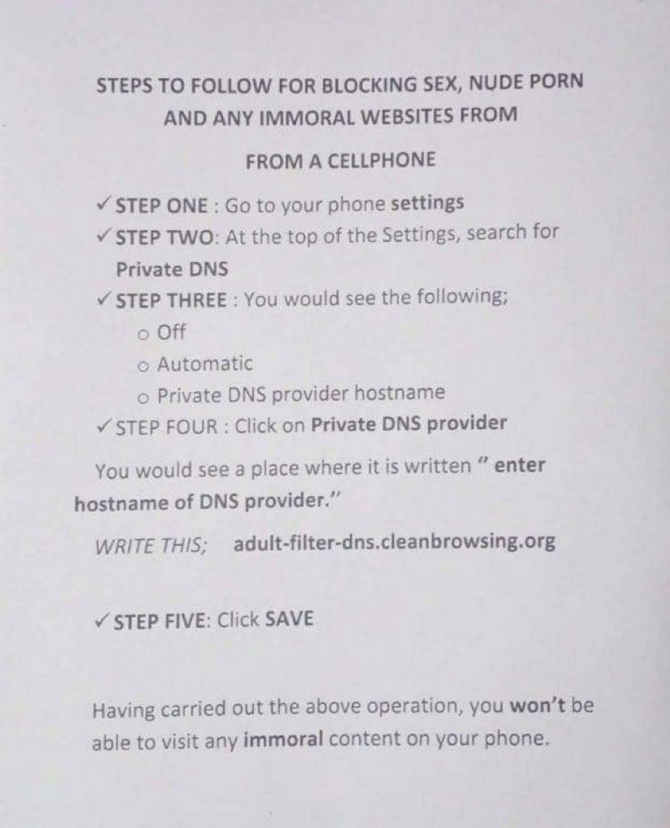 GeorgeAnagli's tweet photo. These are the steps to block nude and porn websites from your mobile phone. https://t.co/VzOo7GX7KZ