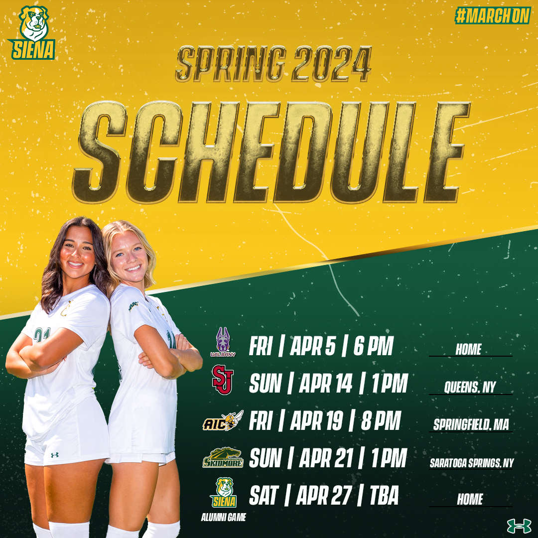 Springing into a 🆕 season Our spring slate is right around the corner #MarchOn x #SienaSaints