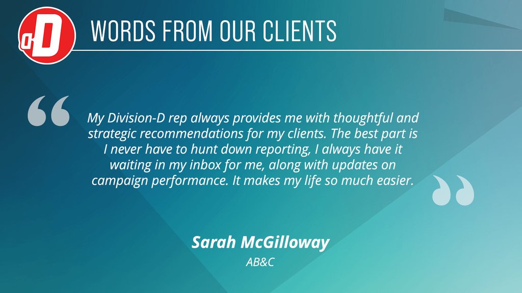 Division__d's tweet image. We&apos;re here to ensure your digital advertising journey is successful, seamless, and stress-free. ⭐

#ClientTestimonial #DigitalMediaPartner
